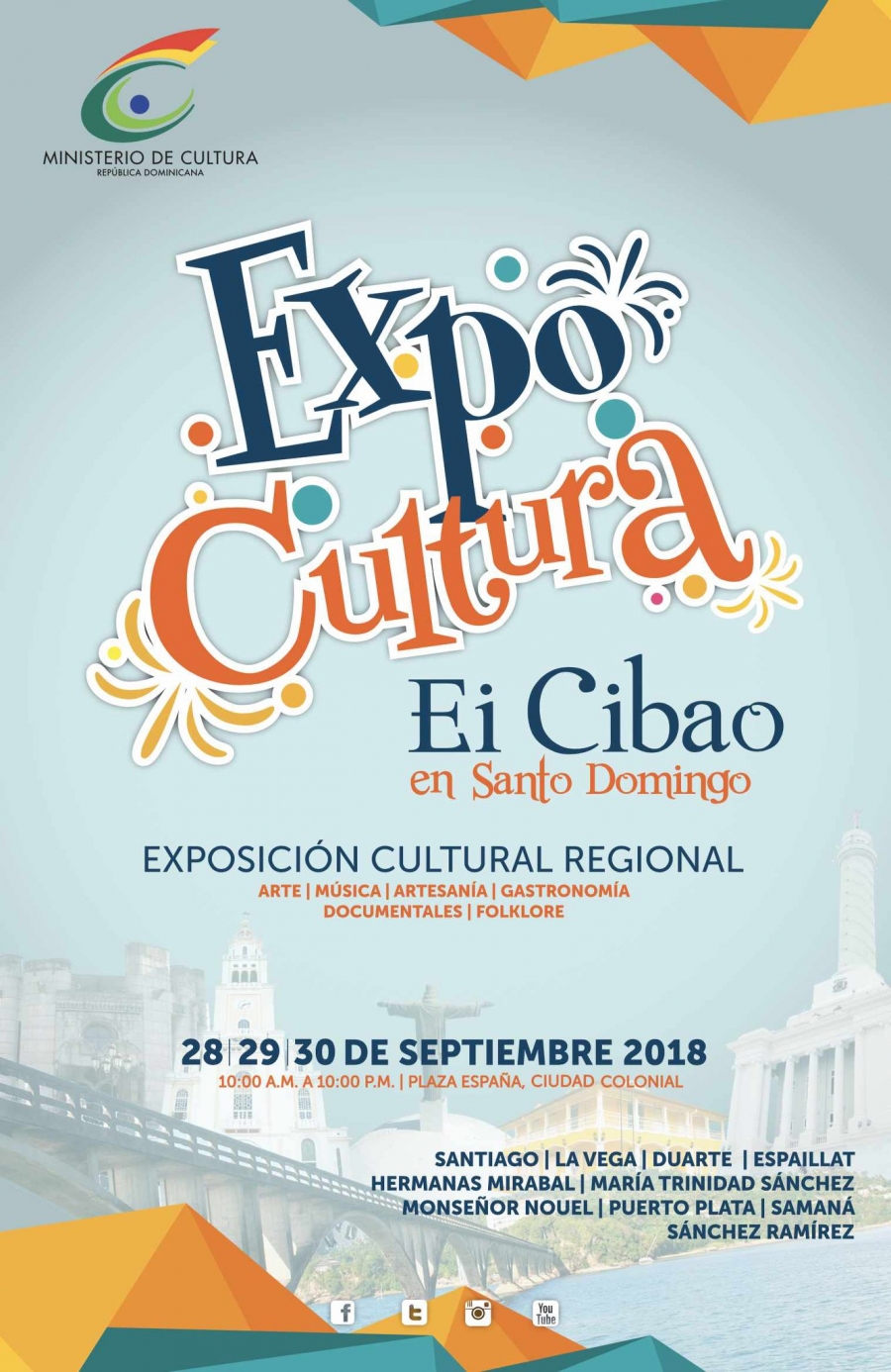 Ministerio de Cultura ofrecerá extenso programa artístico en Expo Cultura: “Ei Cibao en Santo Domingo”